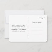  Elegant Blush Rose & Gold Thank You Card サンキューカード (裏面)