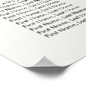 Elegant blush roses wedding ポスター (角)