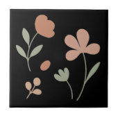 Elegant Blush & Sage – Minimalist Kitchen Tile  タイル (正面)