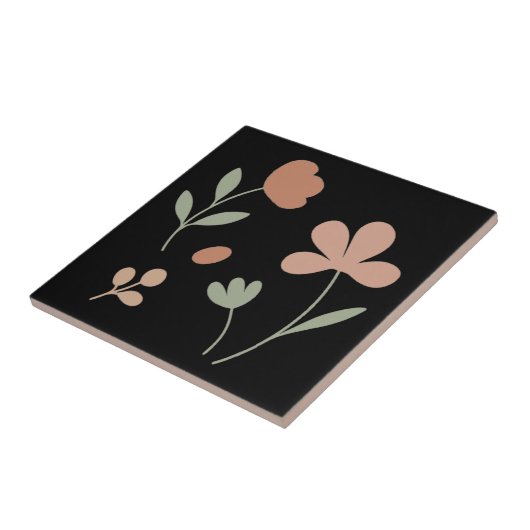 Elegant Blush & Sage – Minimalist Kitchen Tile  タイル (側面)