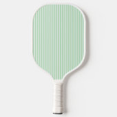 Elegant Blush Striped Monogram Pickleball Paddle ピックルボールラケット (裏面)