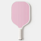 Elegant Blush Striped Monogram Pickleball Paddle ピックルボールラケット (裏面)