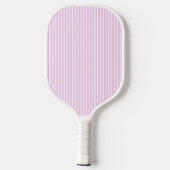 Elegant Blush Striped Monogram Pickleball Paddle ピックルボールラケット (裏面)