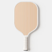 Elegant Blush Striped Monogram Pickleball Paddle ピックルボールラケット (裏面)