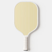 Elegant Blush Striped Monogram Pickleball Paddle ピックルボールラケット (裏面)