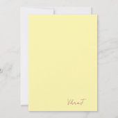 Elegant Blush Watercolor Floral Wedding Invitation 招待状 (裏面)