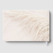 Elegant Bohemian Pampas Grass Wedding ゲストブック (裏面)