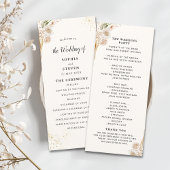 Elegant Bohemian Wedding Featuring Yellow and Beig プログラム