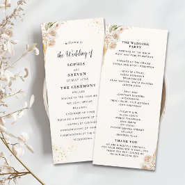 Elegant Bohemian Wedding Featuring Yellow and Beig プログラム