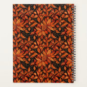 Elegant Boho Autumn Shades Monogram with Initial  プランナー手帳 (裏面)