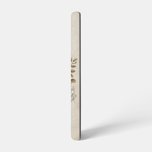 Elegant Boho Book Stack Floral  Name Samsung Galaxyケース (左側面)