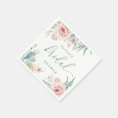 Elegant Boho Desert Bridal Shower | Cactus Floral スタンダードカクテルナプキン (角)