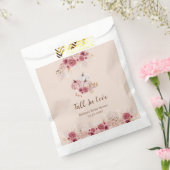 Elegant Boho Fall Pink Pumpkin Bridal Shower  フェイバーバッグ (封をした状態)