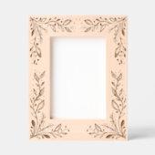 Elegant Boho Floral レーザー彫刻フレーム (正面)