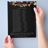 Elegant Boho Floral Business Service/Pricing Flyer チラシ (手)
