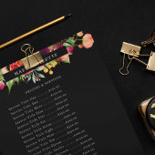 Elegant Boho Floral Business Service/Pricing Flyer チラシ