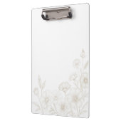 Elegant Boho Floral Line Art Frame Background クリップボード (左)