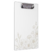 Elegant Boho Floral Line Art Frame Background クリップボード (右)