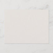 Elegant Boho Floral Save the Date Card 案内ポストカード (裏面)