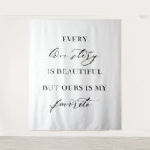 Elegant Boho Floral Wedding Tapestry Backdrop  タペストリー (正面)