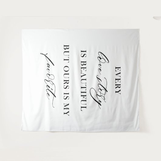 Elegant Boho Floral Wedding Tapestry Backdrop  タペストリー (正面(横))