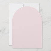 Elegant  Boho Flowers Baby Girl Shower  招待状 (裏面)