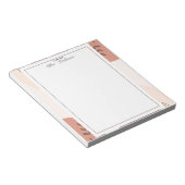 Elegant Boho Frame Teacher  ノートパッド (アングル)