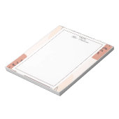 Elegant Boho Frame Teacher  ノートパッド (回転)