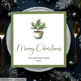 Elegant Boho Minimalist Christmas Tree Table 