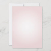 Elegant Boho Pampas Grass Blush Pink Bridal Shower 招待状 (裏面)