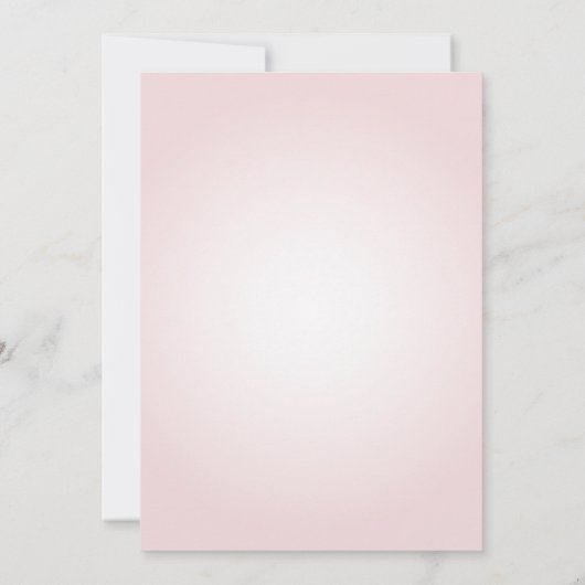 Elegant Boho Pampas Grass Blush Pink Bridal Shower 招待状 (裏面)