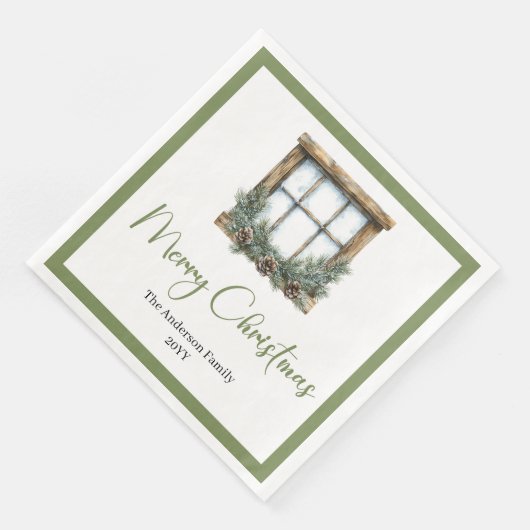 Elegant Boho Scandinavian Christmas Napkins (コーナー)