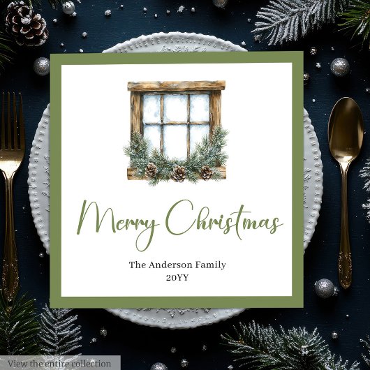 Elegant Boho Scandinavian Christmas Napkins