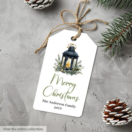 Elegant Boho Scandinavian Holiday Gift Tag ギフトタグ