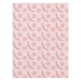 Elegant Boho Vintage Pink Floral Pattern Spring  テーブルクロス