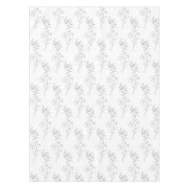 Elegant Boho Vintage Purple Floral Pattern Spring  テーブルクロス