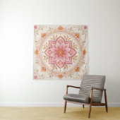 Elegant Boho Wall Tapestry 57in Square Design タペストリー (インサイチュ)