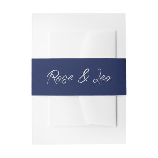 Elegant Boho Wedding Invitation Belly Band | 招待状ベリーバンド