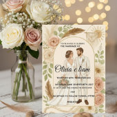 Elegant Boho Wedding Stationery Suite - Olivia & L カード