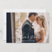 Elegant Boho Wedding with Beige & Yellow Flowers サンキューカード (正面)