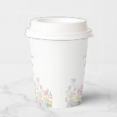 Elegant Boho Wildflowers Wedding 紙コップ (右)