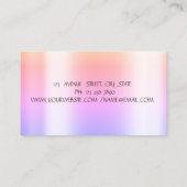 Elegant Bokeh Gold Stripe,Glitter Lotus 名刺 (裏面)