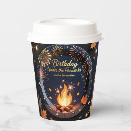 Elegant Bonfire Night Birthday Party Paper Cups 紙コップ
