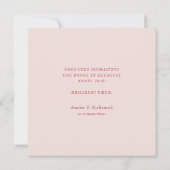 Elegant Bonne Année 2026 Floral Card ノートカード (裏面)