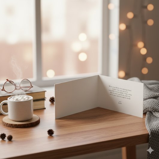 Elegant Bonne Année 2026 Small Folded Card