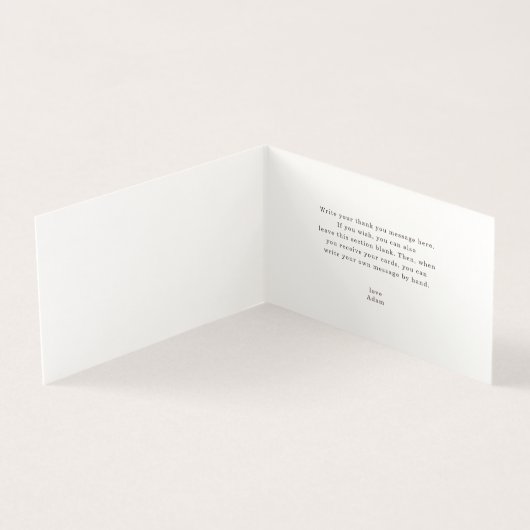 Elegant Bonne Année 2026 Small Folded Card (内部)