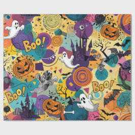 Elegant Boo Halloween ラッピングペーパー