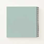 Elegant Book Lover's Monogram Name Spiral Notebook ノートブック (裏面)