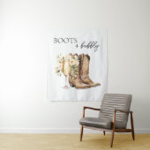 Elegant Boots and Bubbly Wester Bridal Shower タペストリー (インサイチュ)