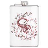 Elegant Boss Girl Scorpio Flask フラスク (正面)